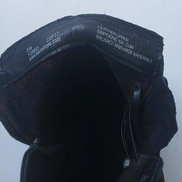 Born Børn Leather Ankle Boots Booties Warm Lining Zipper Size 8M Handcrafted - Picture 9 of 14